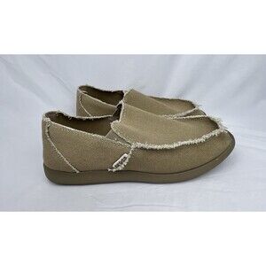 Crocs Mens Santa Cruz Khaki Slip-On Loafer Size 7 M EUC